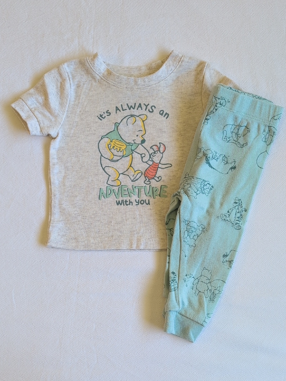 disney baby winnie the pooh coord matching outfit set 6-12 months unisex